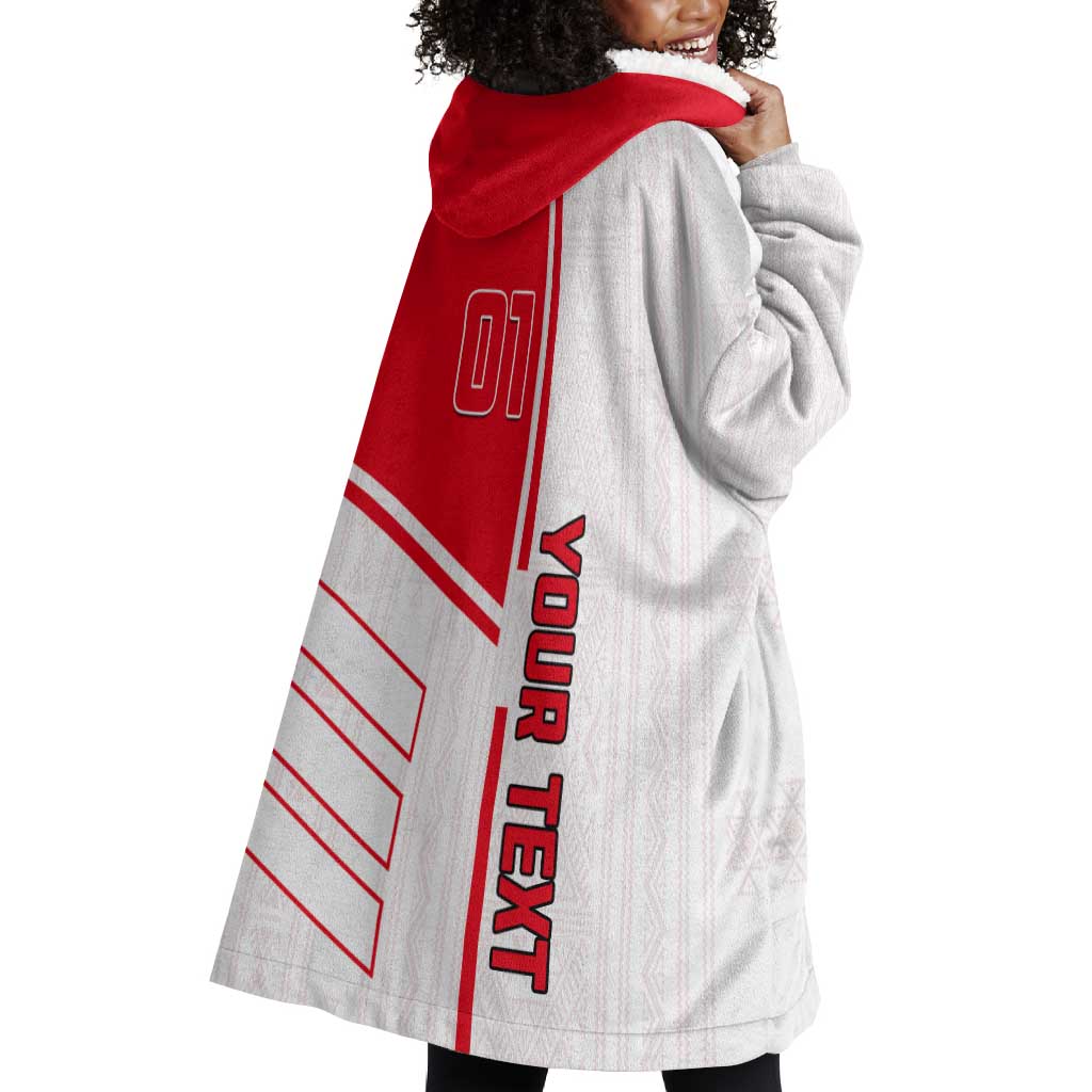 Tunisia Football Wearable Blanket Hoodie - Victory for the Eagles of Carthage LT01