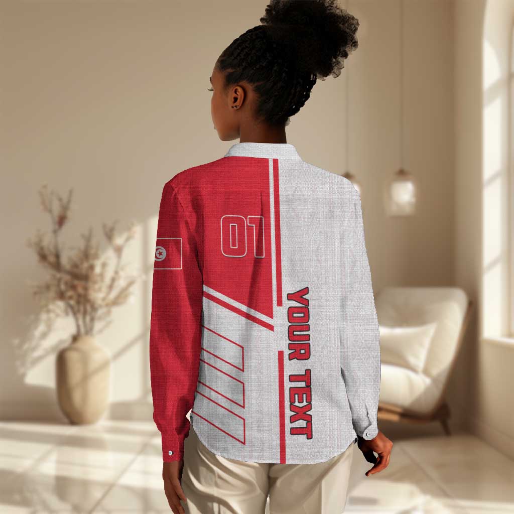 Tunisia Football Women Casual Shirt - Victory for the Eagles of Carthage LT01