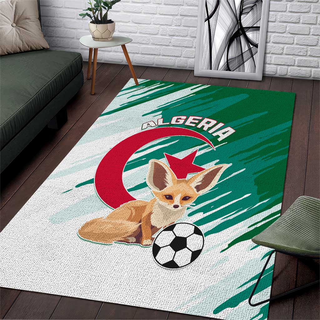 Support Les Fennecs - Algeria Football Area Rug LT01