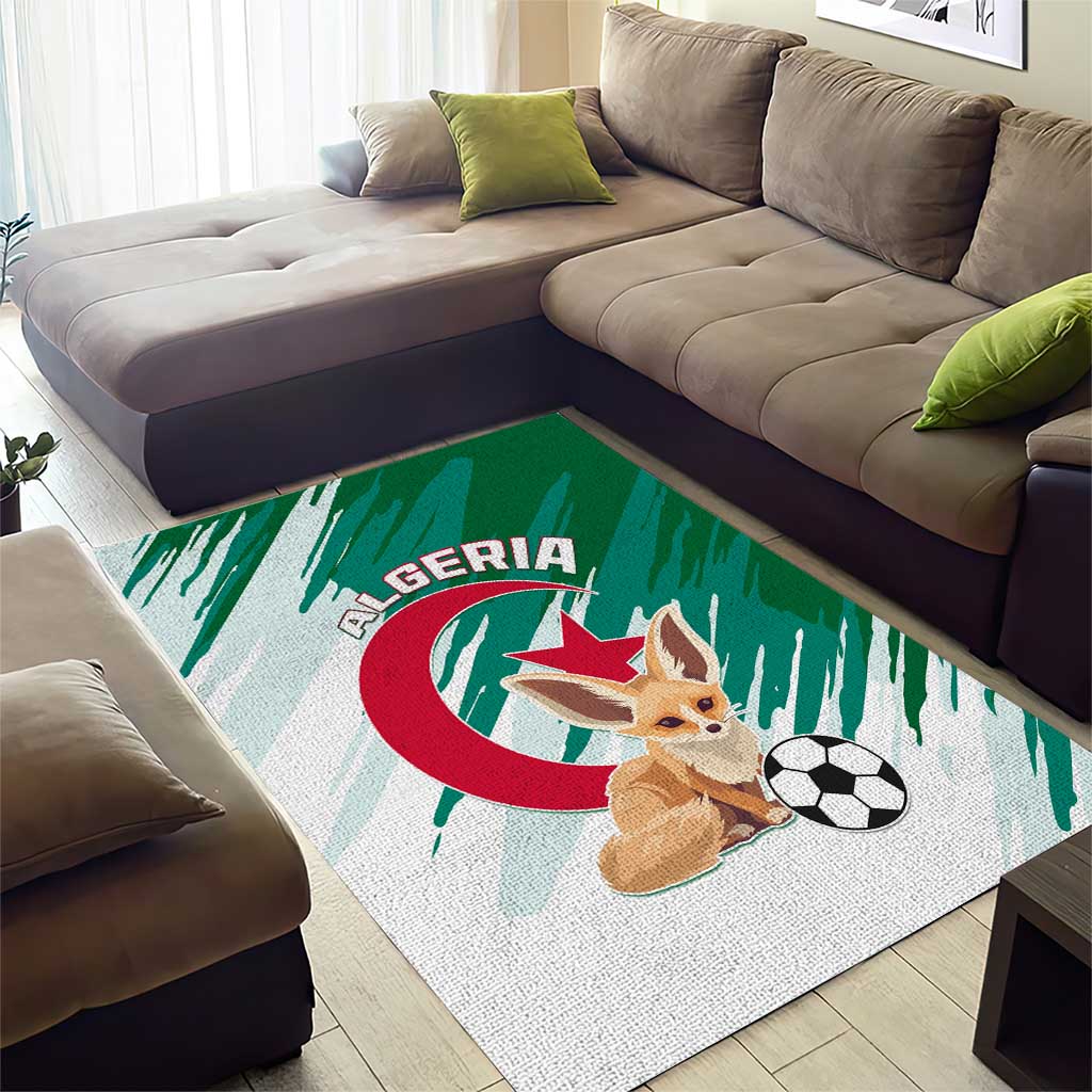 Support Les Fennecs - Algeria Football Area Rug LT01