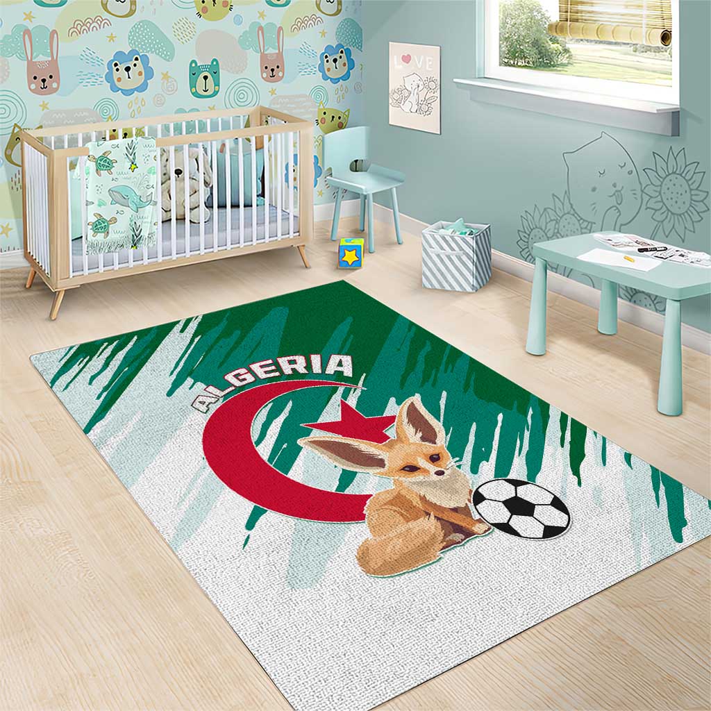 Support Les Fennecs - Algeria Football Area Rug LT01