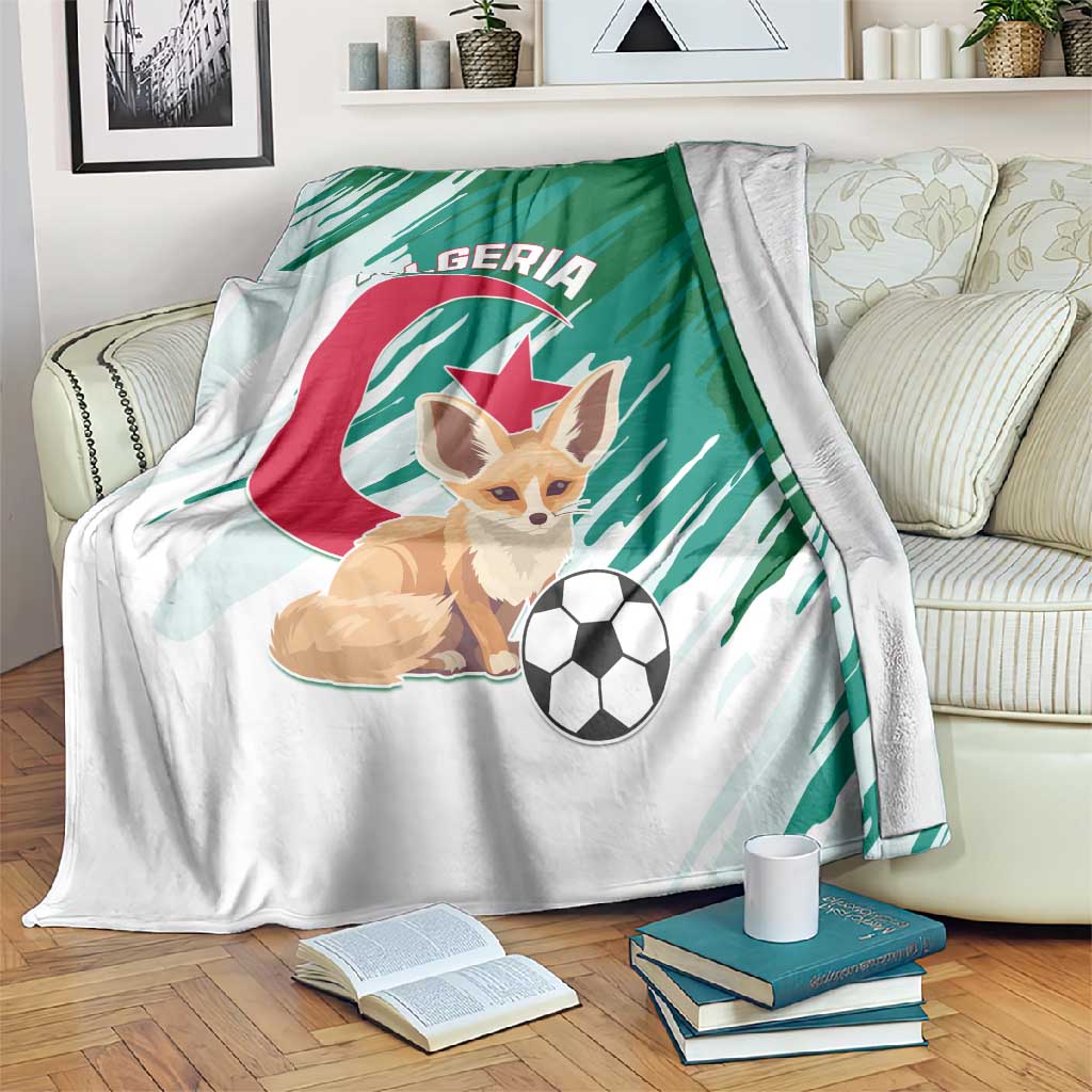 Support Les Fennecs - Algeria Football Blanket LT01