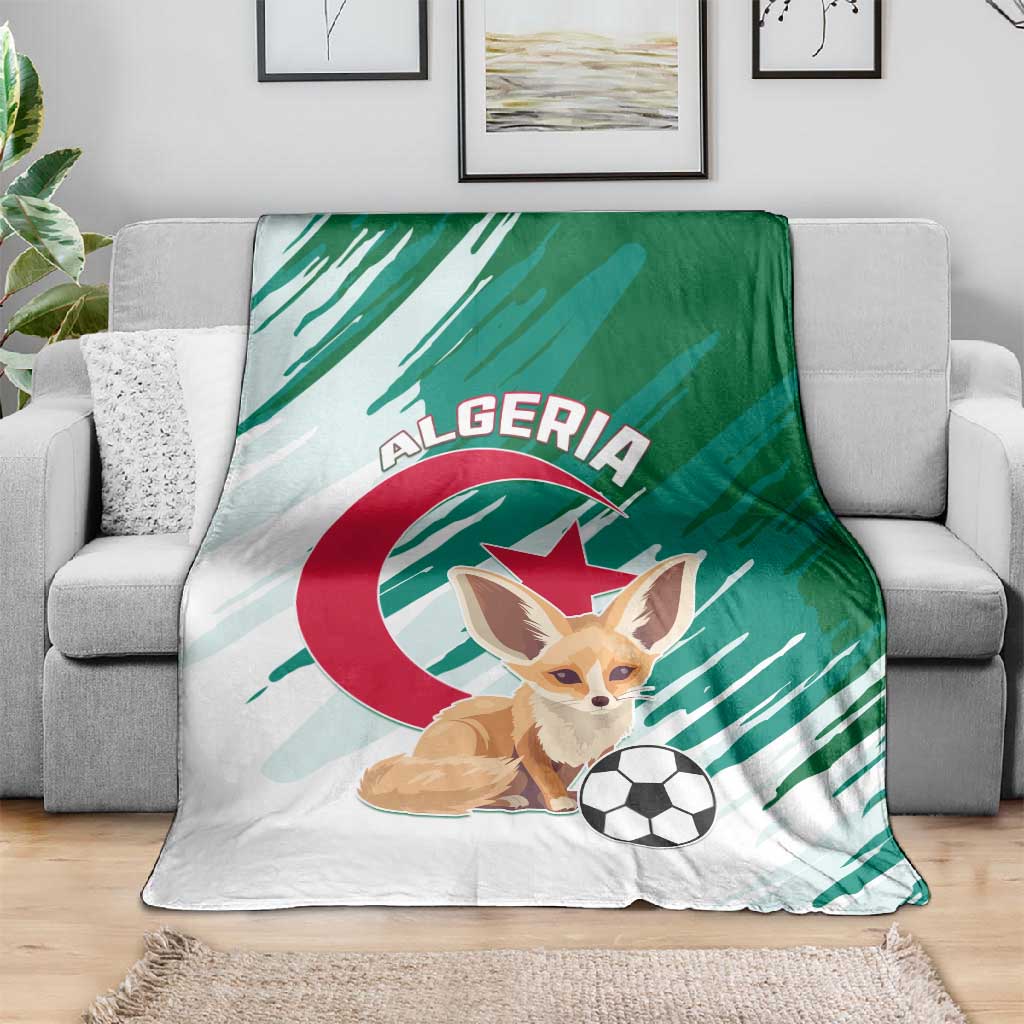 Support Les Fennecs - Algeria Football Blanket LT01