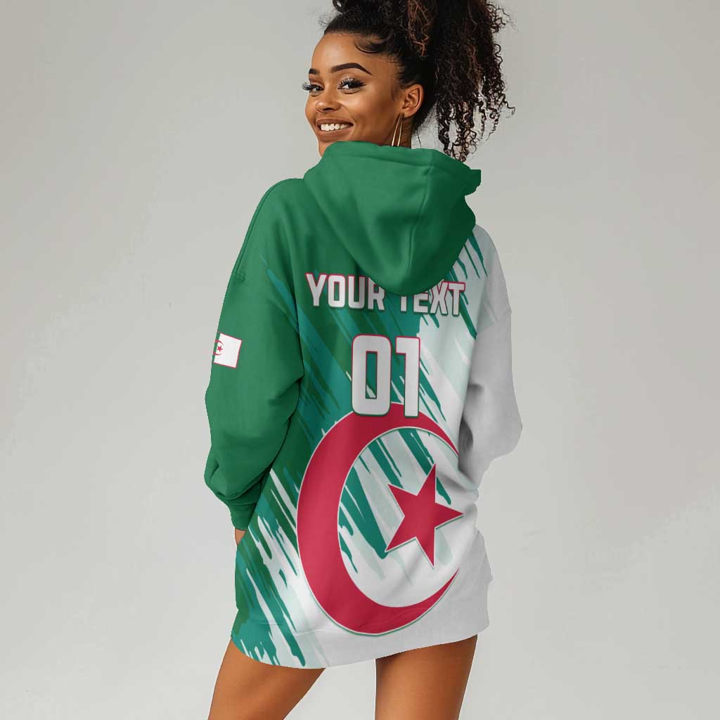 Support Les Fennecs - Algeria Football Hoodie Dress LT01
