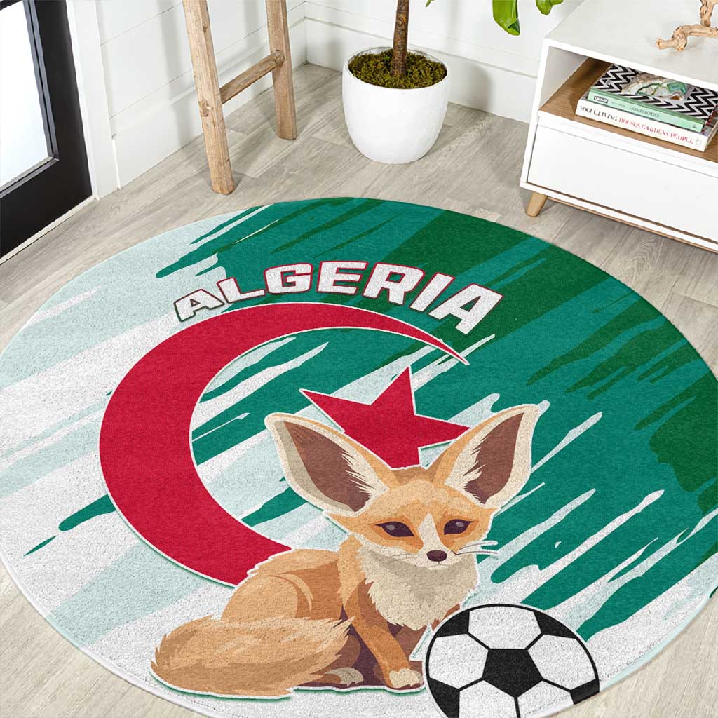 Support Les Fennecs - Algeria Football Round Carpet LT01