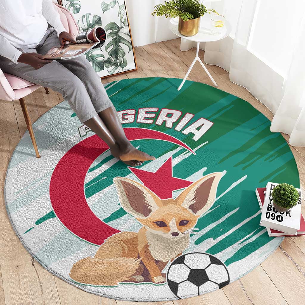 Support Les Fennecs - Algeria Football Round Carpet LT01