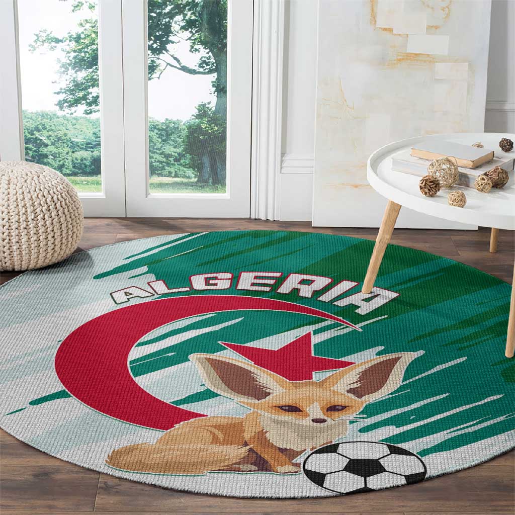 Support Les Fennecs - Algeria Football Round Carpet LT01