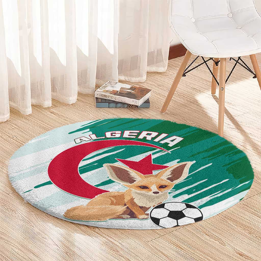 Support Les Fennecs - Algeria Football Round Carpet LT01