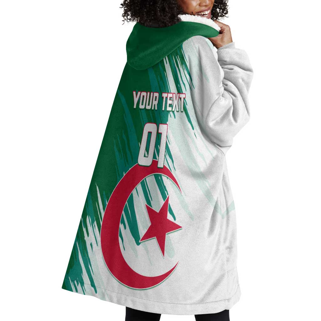 Support Les Fennecs - Algeria Football Wearable Blanket Hoodie LT01