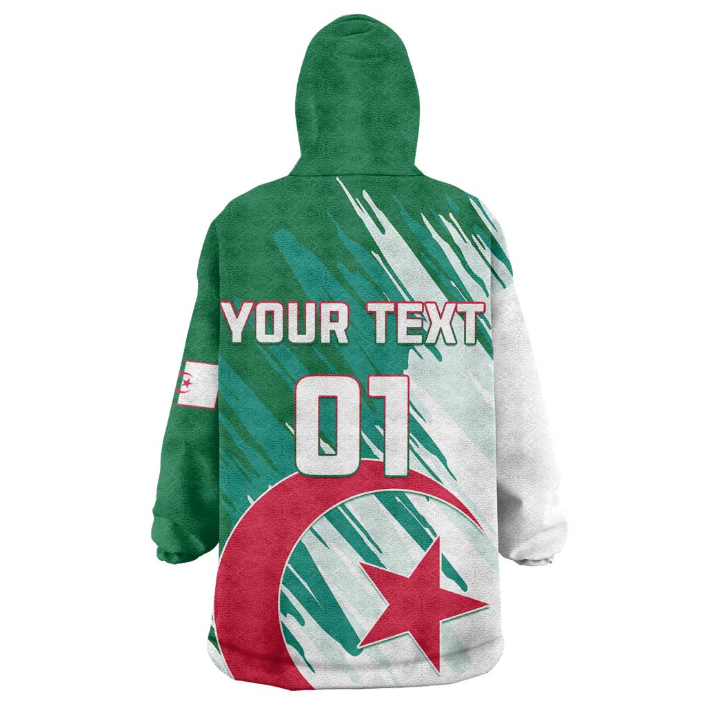 Support Les Fennecs - Algeria Football Wearable Blanket Hoodie LT01