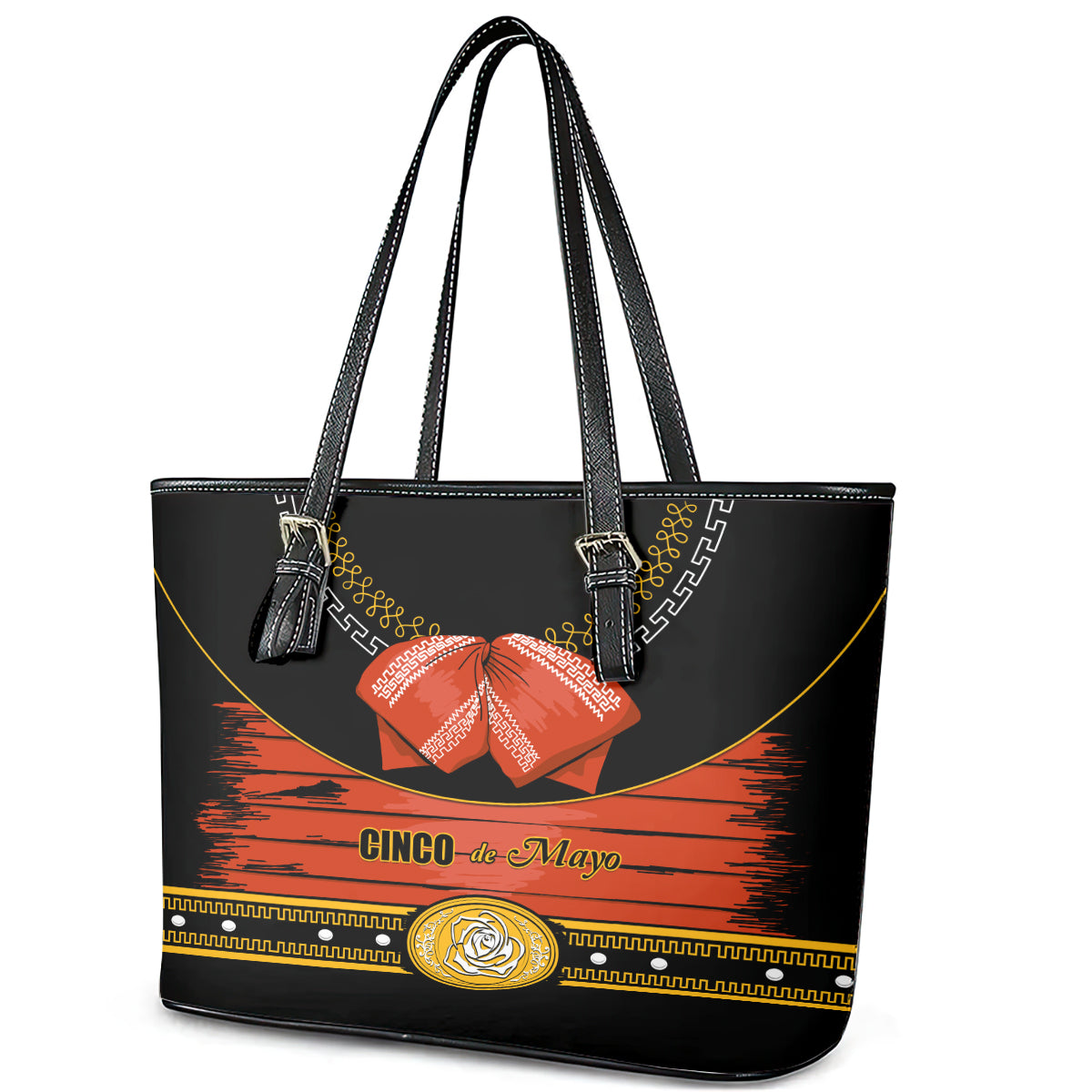 Cinco de Mayo 2024 Leather Tote Bag Traje de Charro Style LT01