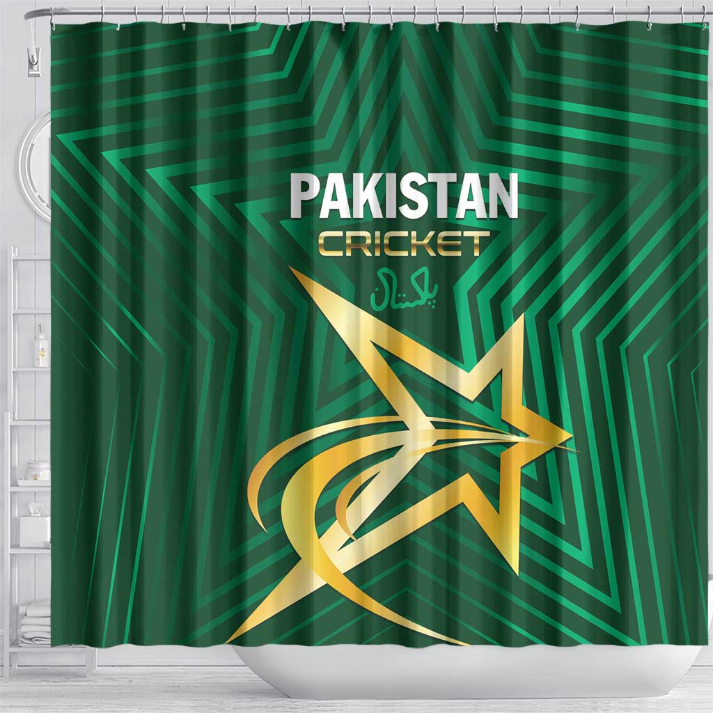Pakistan Cricket Shower Curtain The Boys In Green LT01