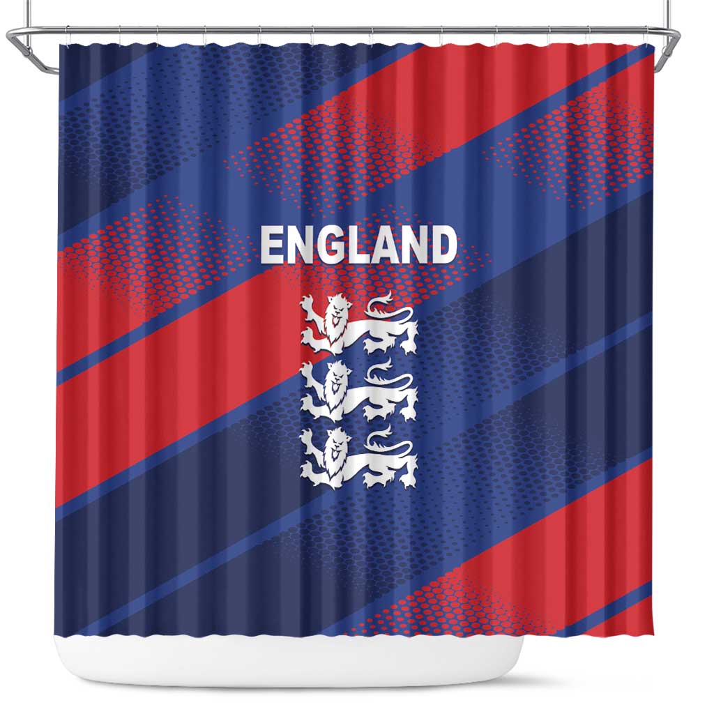 England Cricket Shower Curtain Come On Three Lions LT01