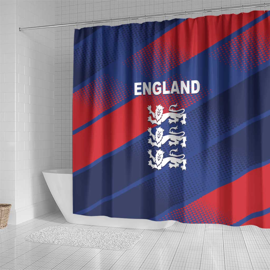 England Cricket Shower Curtain Come On Three Lions LT01