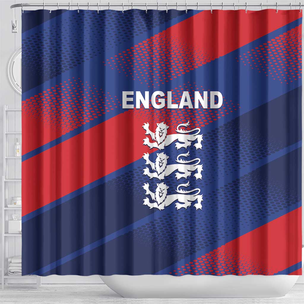 England Cricket Shower Curtain Come On Three Lions LT01