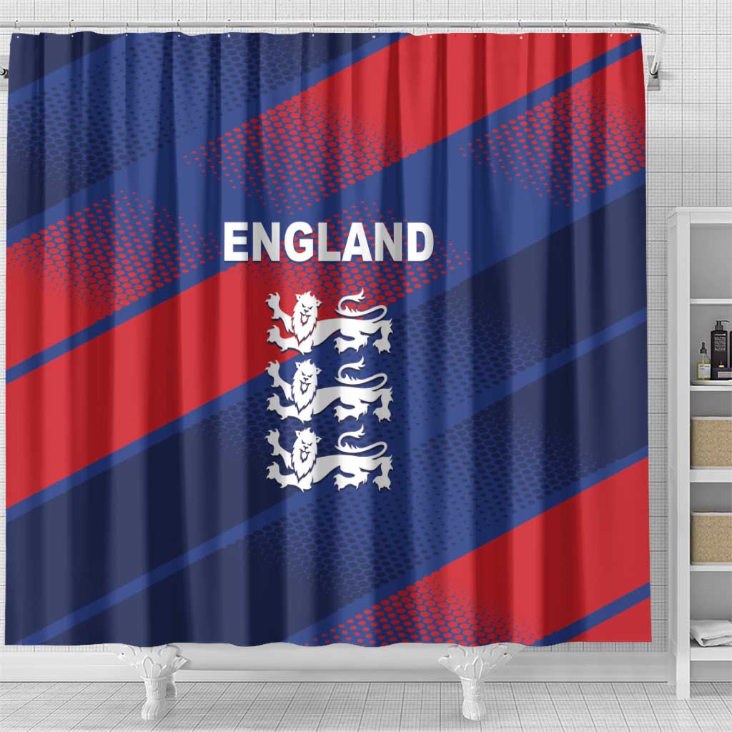 England Cricket Shower Curtain Come On Three Lions LT01
