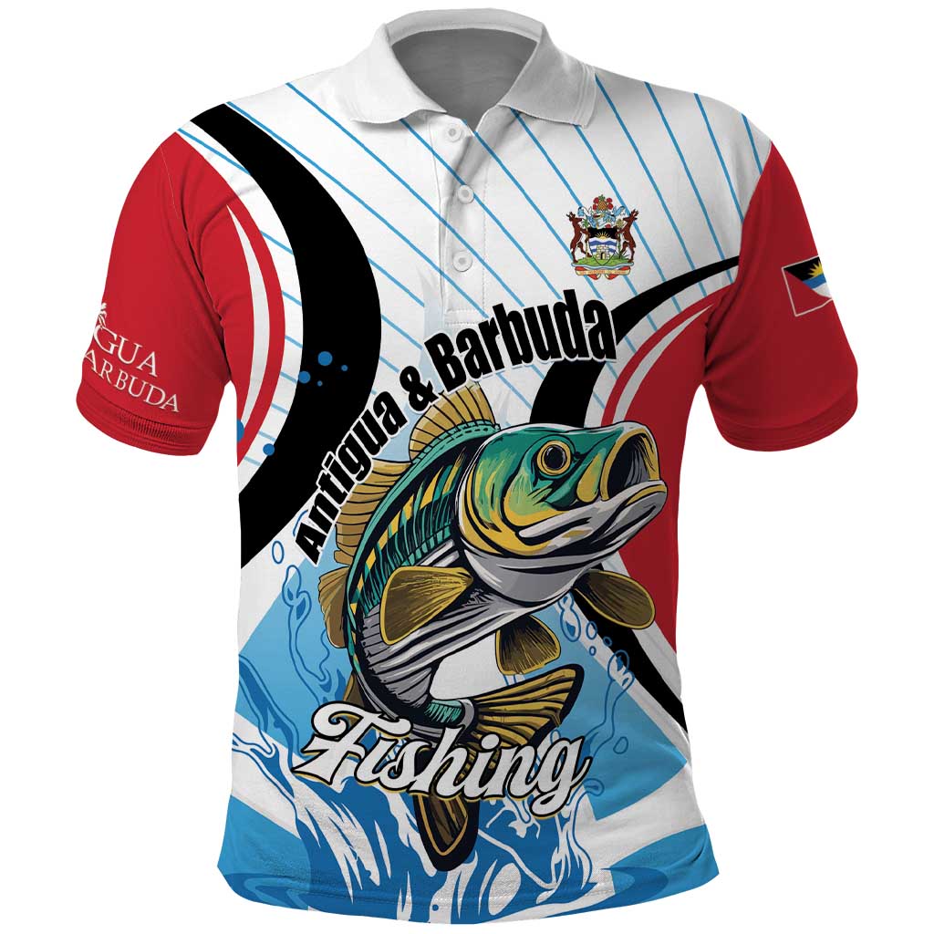 Personalized Antigua and Barbuda Fishing Polo Shirt Sporty Style LT01