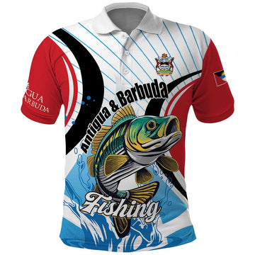 Personalized Antigua and Barbuda Fishing Polo Shirt Sporty Style LT01