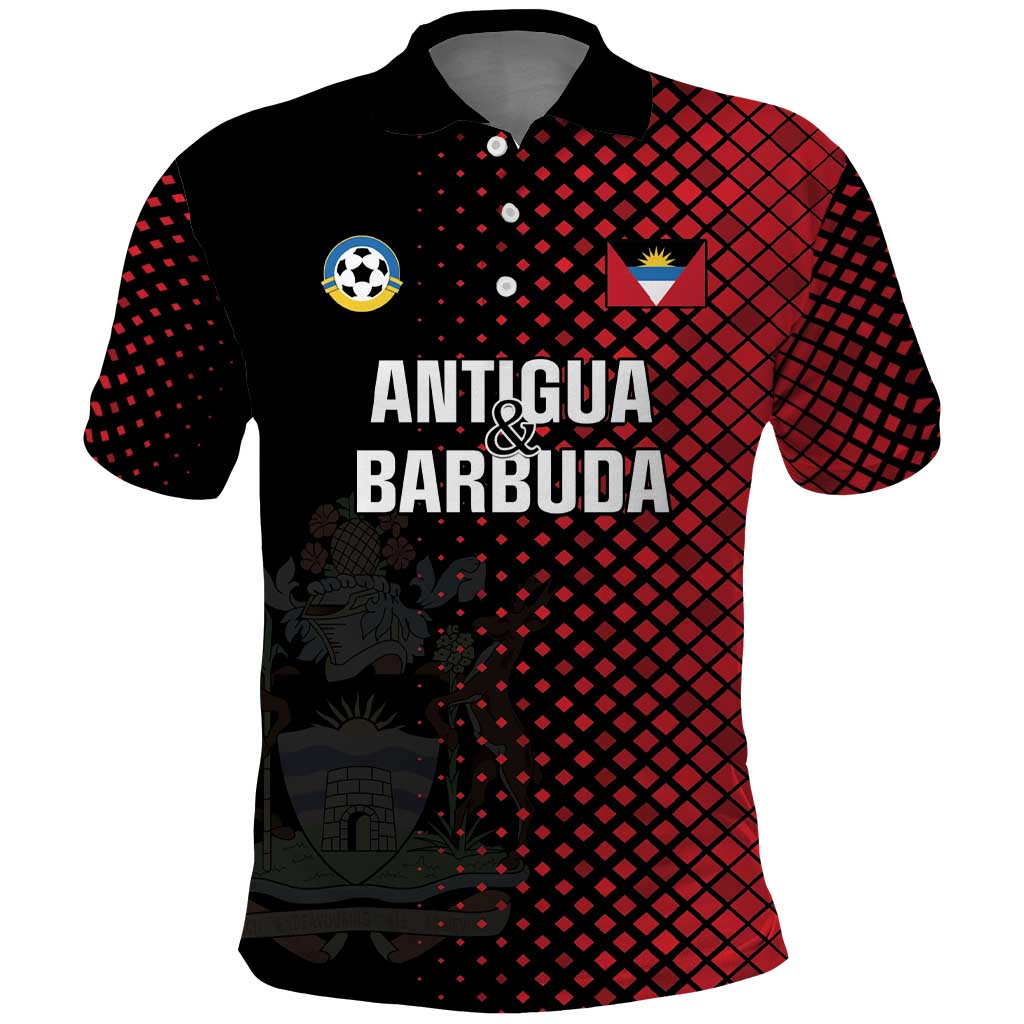Custom Football Antigua and Barbuda Polo Shirt The Benna Boys Go Champions LT01
