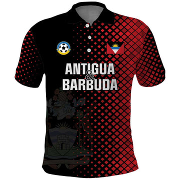 Custom Football Antigua and Barbuda Polo Shirt The Benna Boys Go Champions LT01