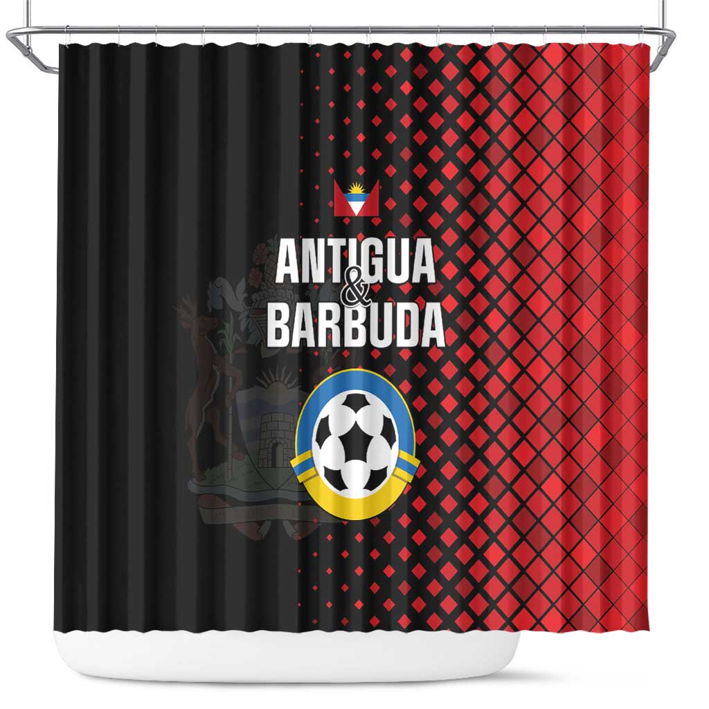Football Antigua and Barbuda Shower Curtain The Benna Boys Go Champions LT01