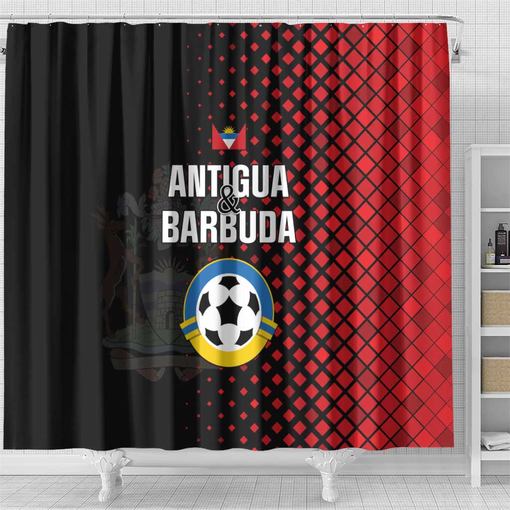 Football Antigua and Barbuda Shower Curtain The Benna Boys Go Champions LT01