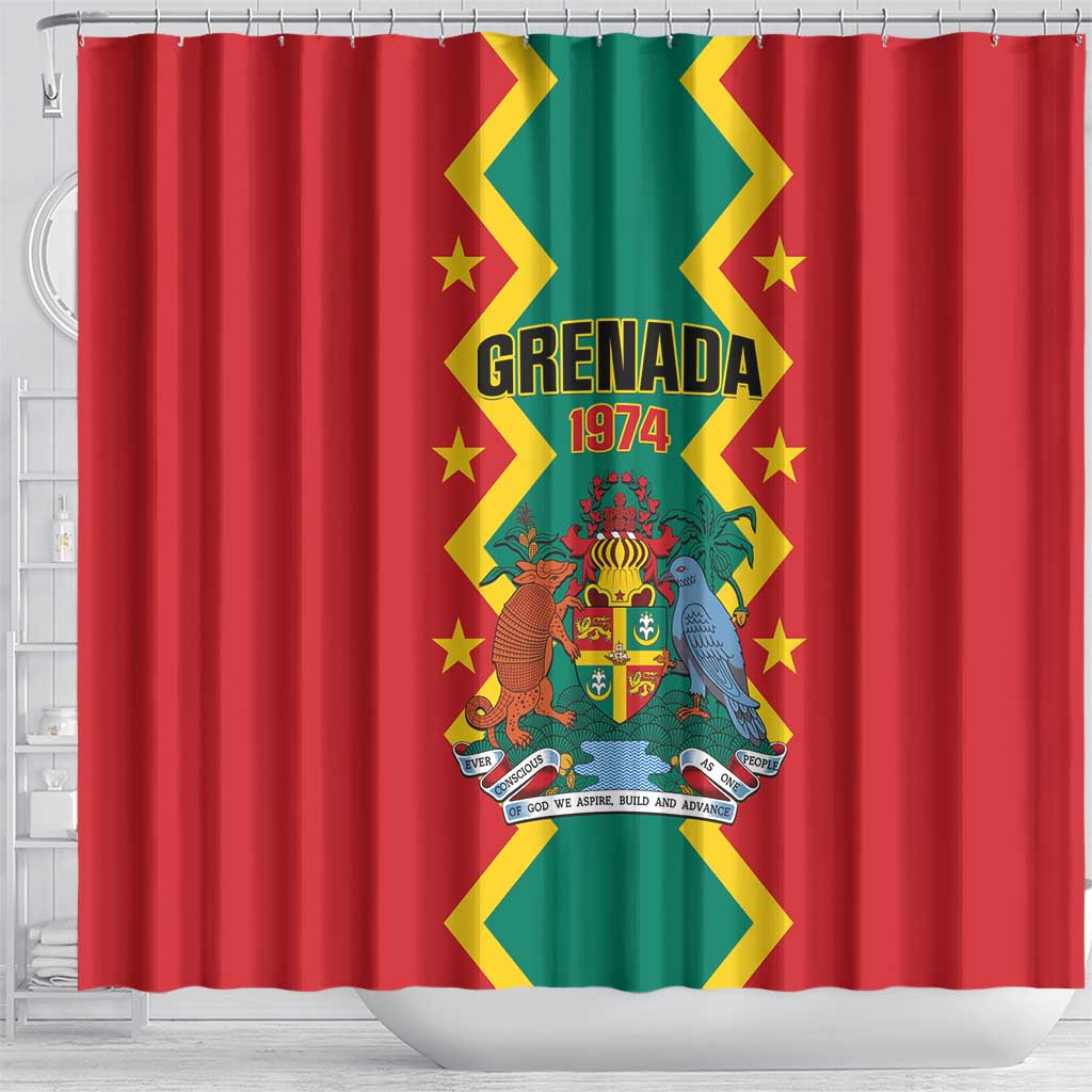 Grenada 1974 Shower Curtain Proud To Be Grenadian LT01