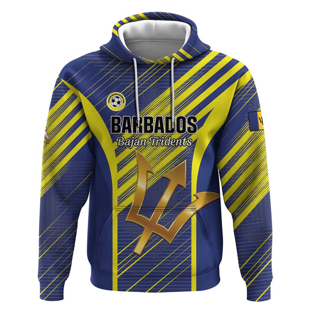 Custom Barbados Football Hoodie Go Champions Bajan Tridents LT01