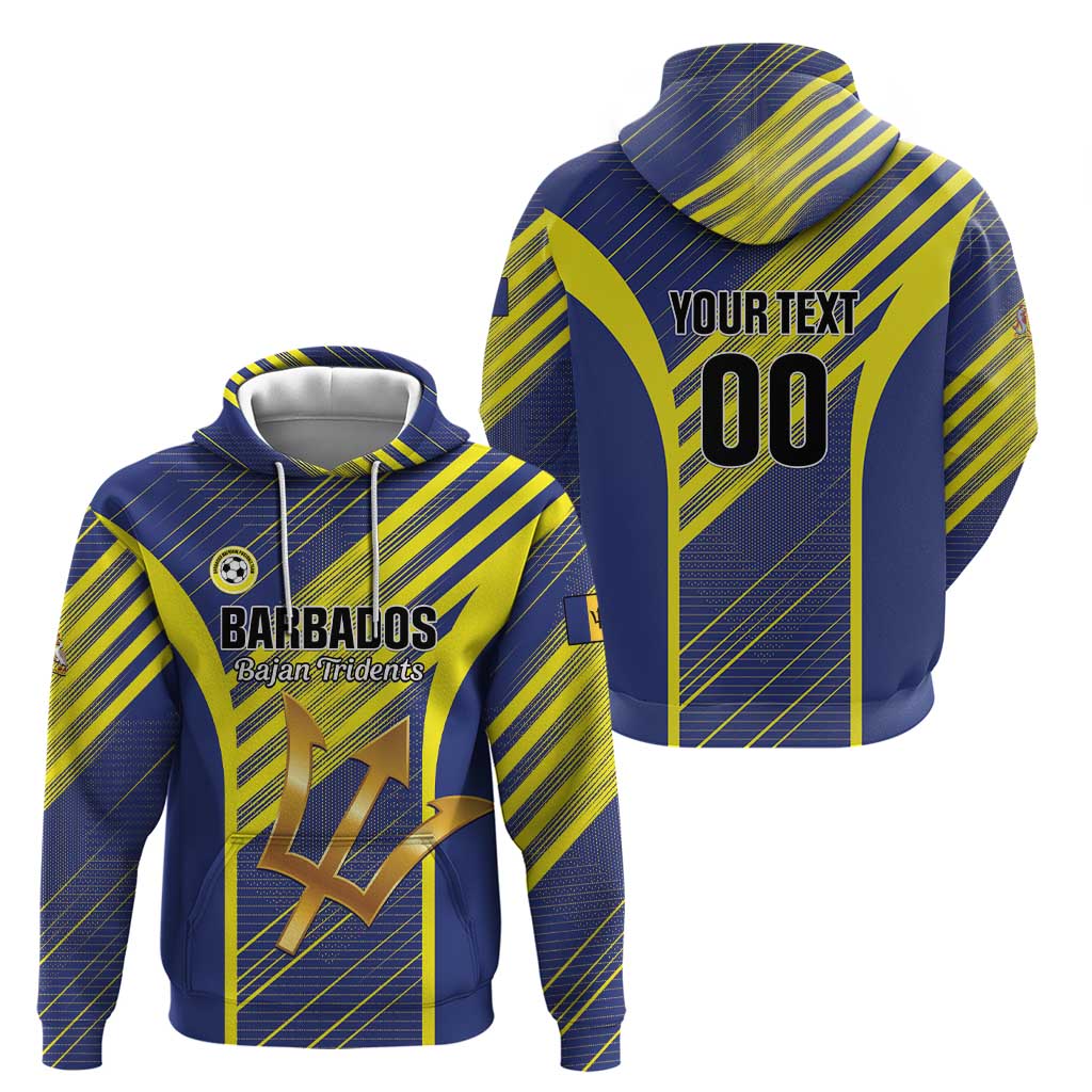 Custom Barbados Football Hoodie Go Champions Bajan Tridents LT01