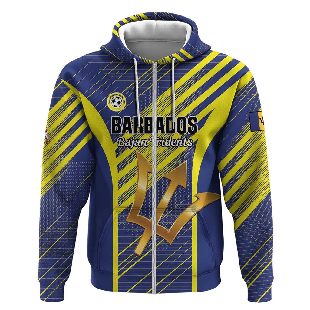 Custom Barbados Football Hoodie Go Champions Bajan Tridents LT01