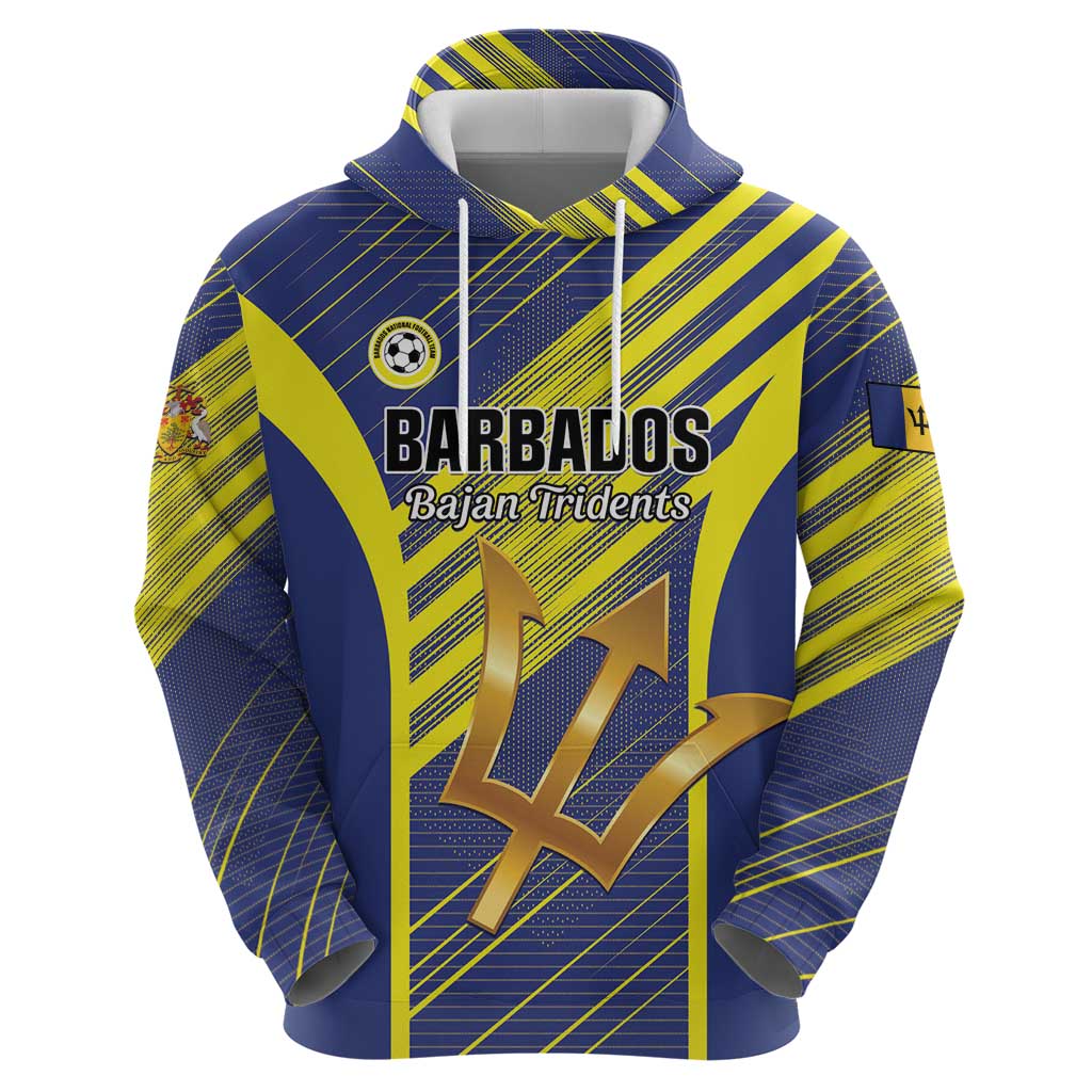 Custom Barbados Football Hoodie Go Champions Bajan Tridents LT01