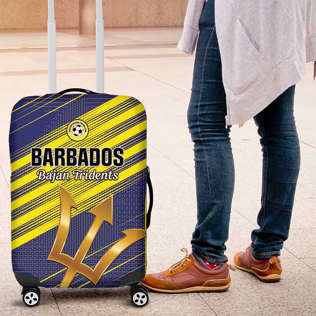 Barbados Football Luggage Cover Go Champions Bajan Tridents LT01