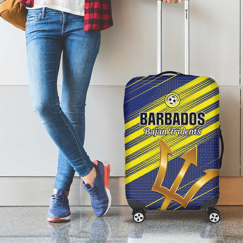 Barbados Football Luggage Cover Go Champions Bajan Tridents LT01