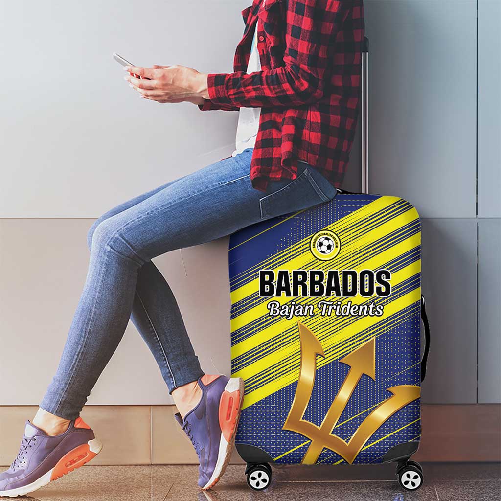 Barbados Football Luggage Cover Go Champions Bajan Tridents LT01