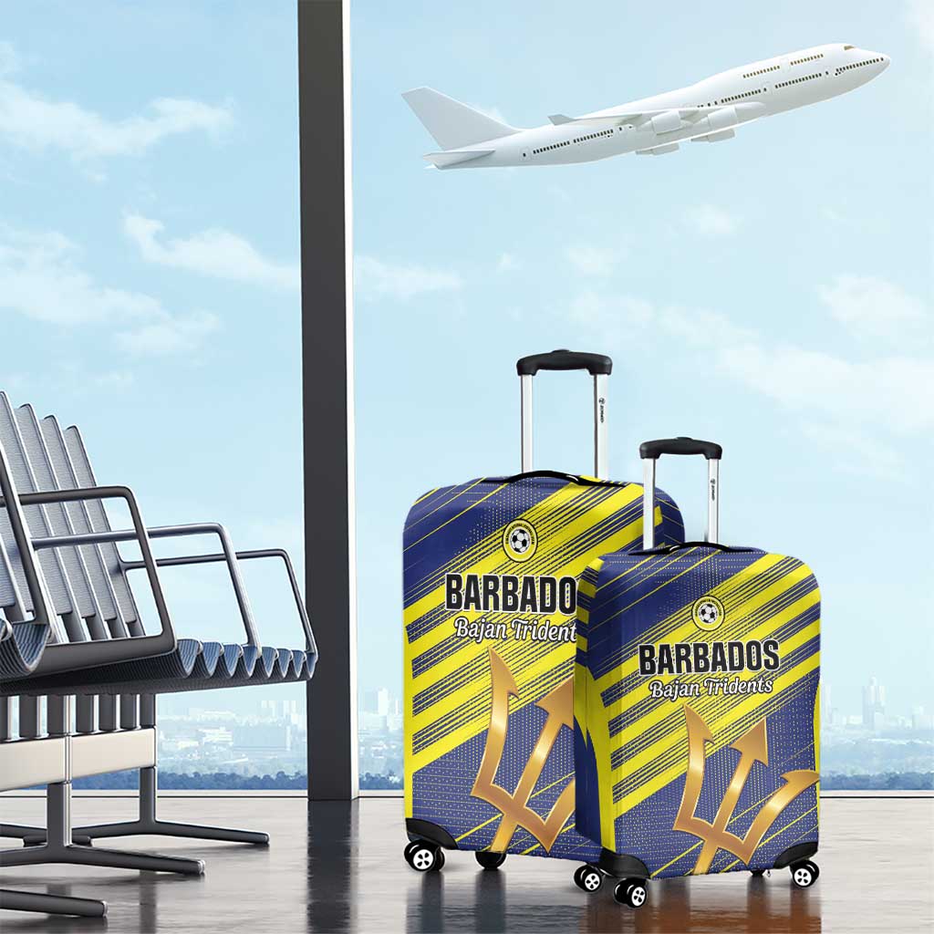 Barbados Football Luggage Cover Go Champions Bajan Tridents LT01
