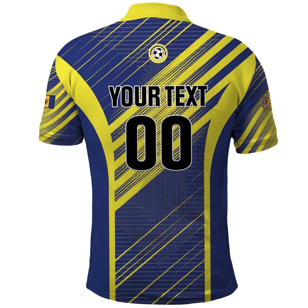 Custom Barbados Football Polo Shirt Go Champions Bajan Tridents LT01