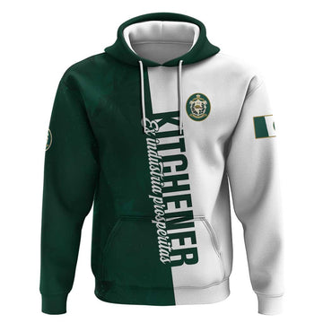 Personalised Canada Kitchener Hoodie Ex Industria Prosperitas LT01