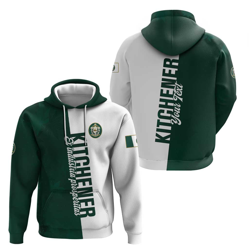 Personalised Canada Kitchener Hoodie Ex Industria Prosperitas LT01