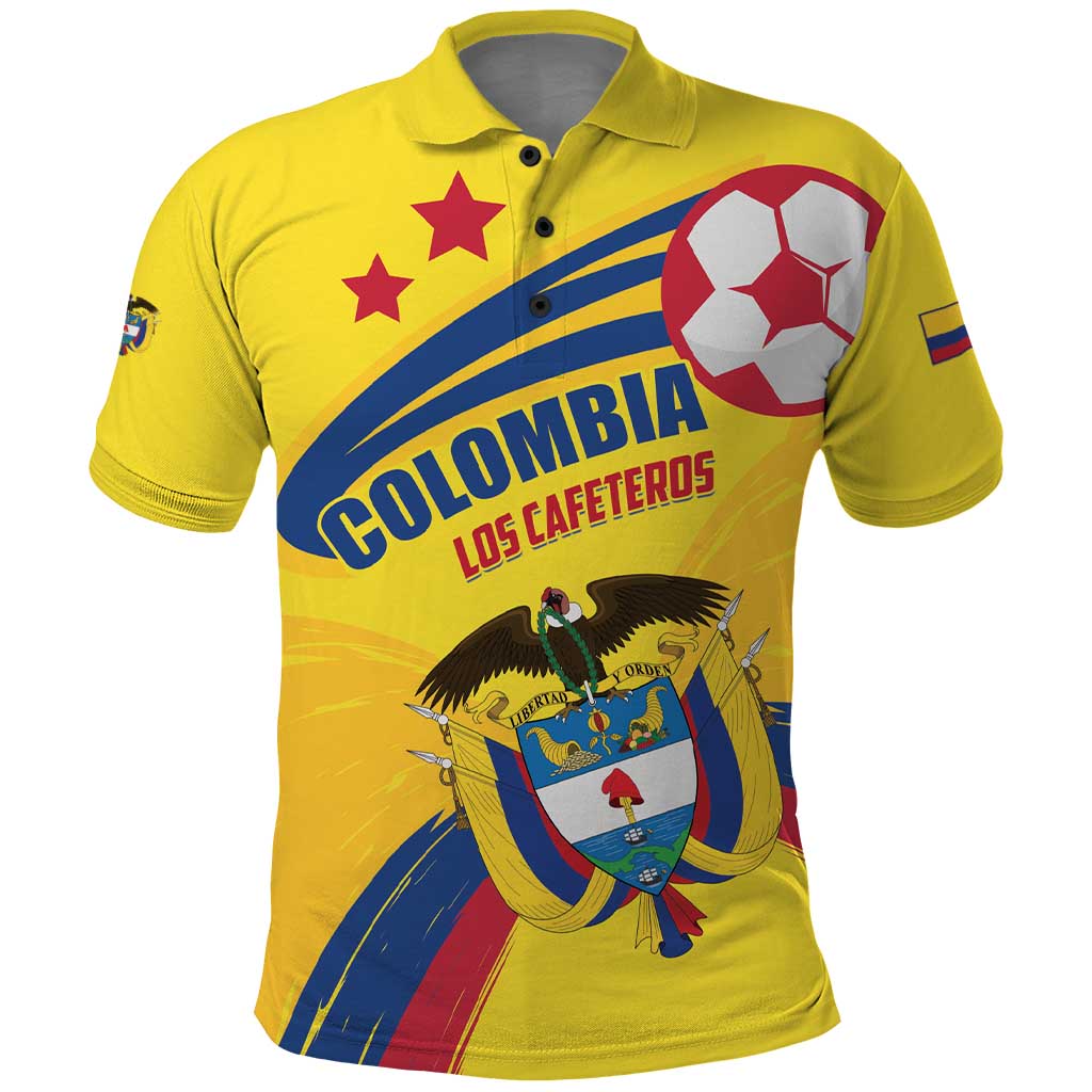 Colombia 2024 Football Champions Polo Shirt Todos Somos Colombia LT01