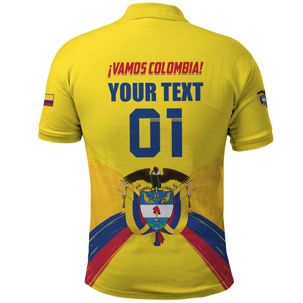 Colombia 2024 Football Champions Polo Shirt Todos Somos Colombia LT01