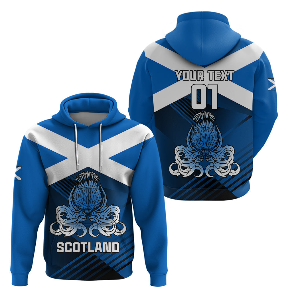 Custom Scotland Rugby Hoodie Thistle Go 2023 World Cup LT01