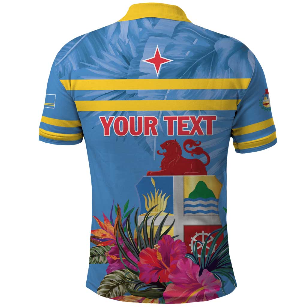 Aruba ta Bonita Polo Shirt Aruba Shoco Tropical Vibe LT01