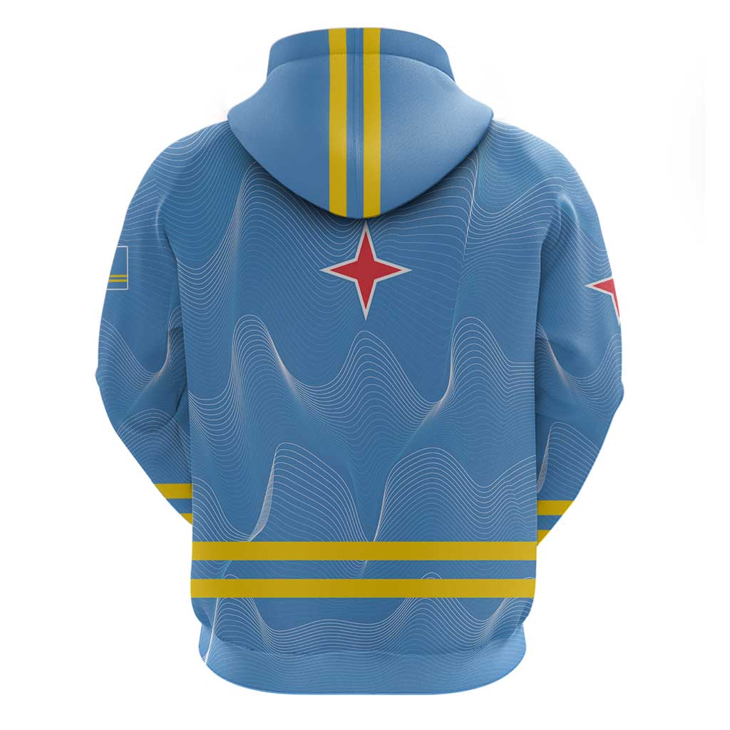 Feliz Dia di Betico Hoodie Aruba Flag Style LT01