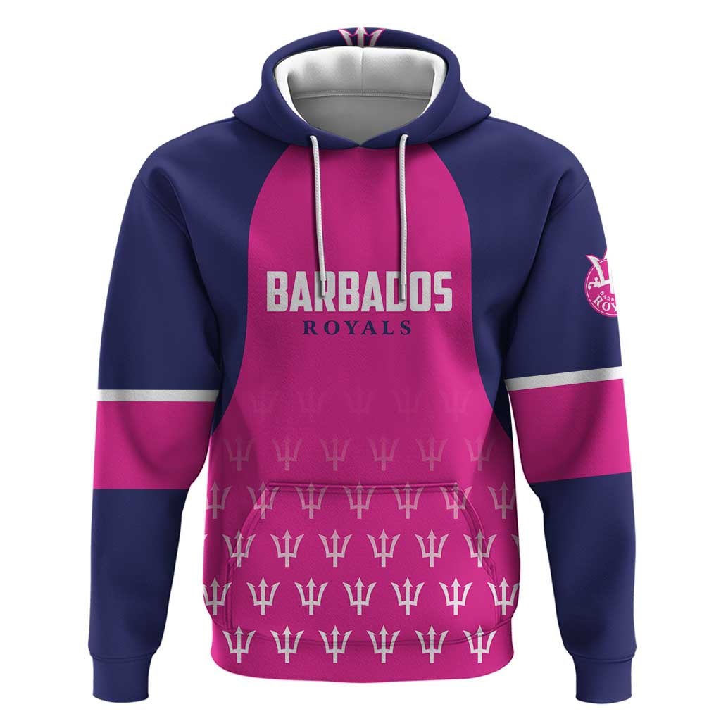 Custom Barbados Royals Cricket Hoodie Back to Back Champions LT01