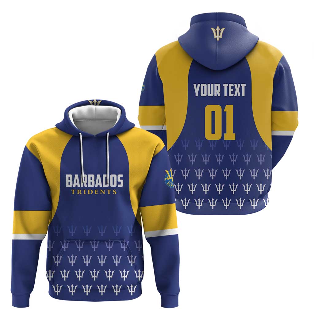 Custom Barbados Tridents Cricket Hoodie Go Champions LT01