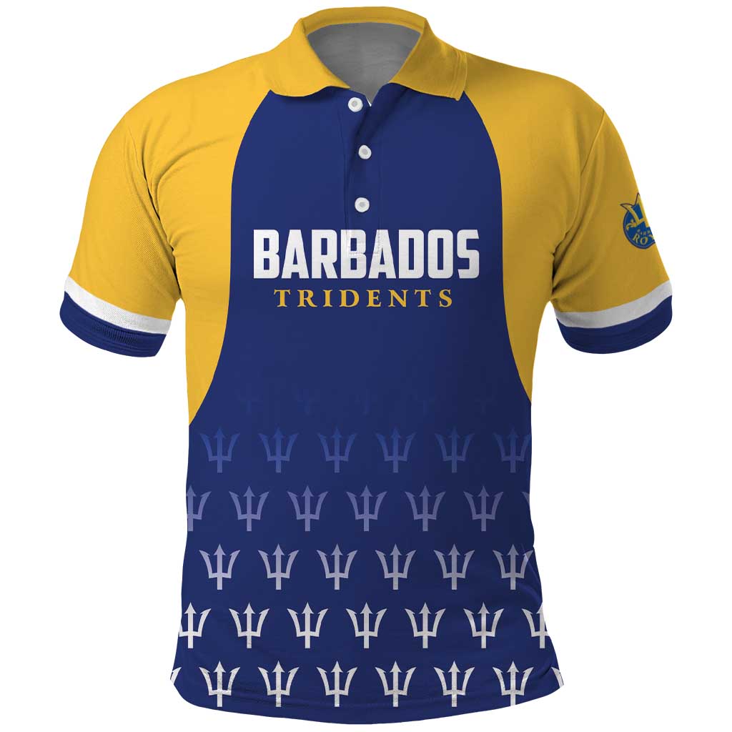 Custom Barbados Tridents Cricket Polo Shirt Go Champions LT01