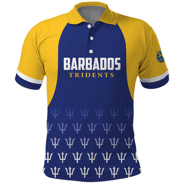 Custom Barbados Tridents Cricket Polo Shirt Go Champions LT01