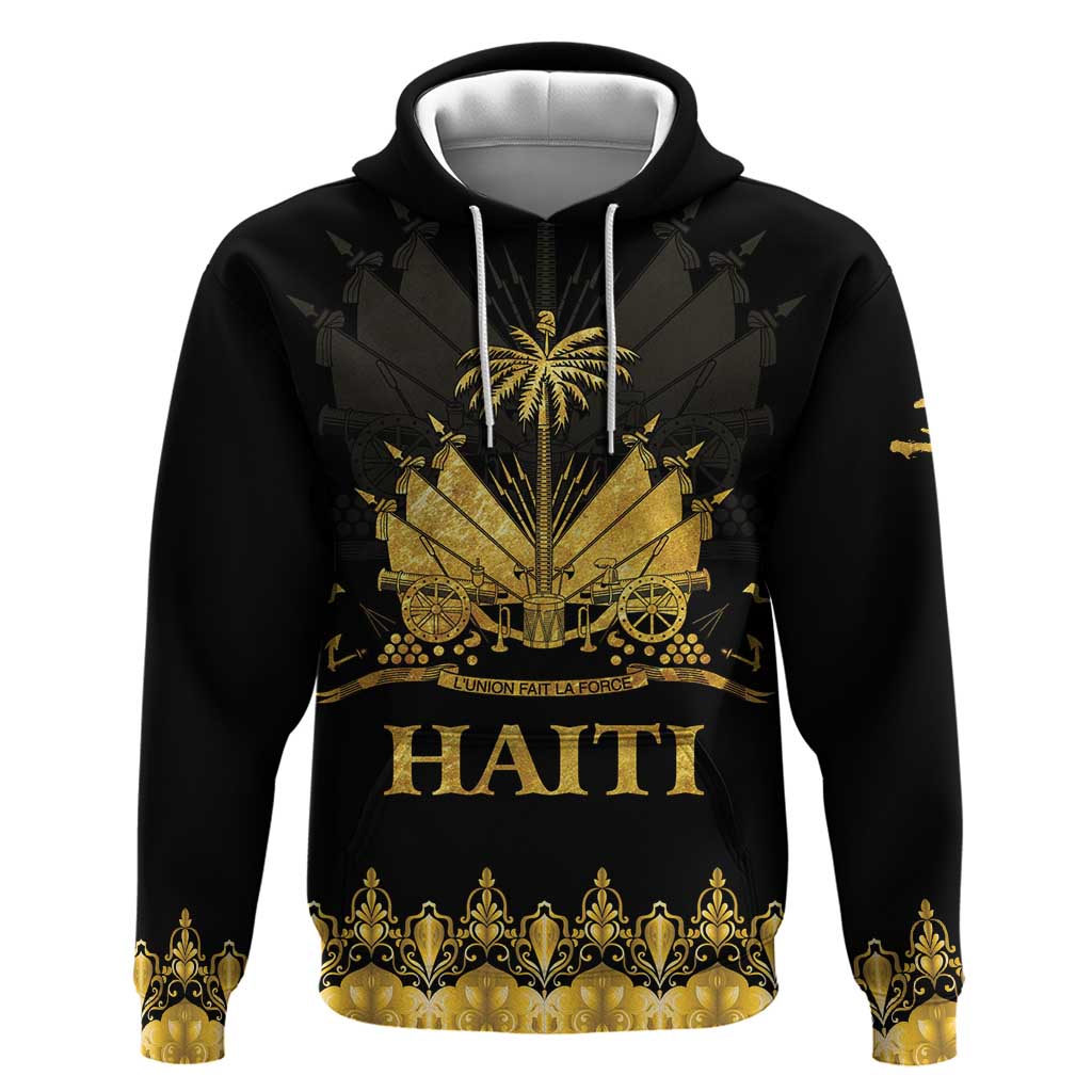 Haiti Neg Marron Gold Hoodie Lespwa pa anyen san aksyon LT01