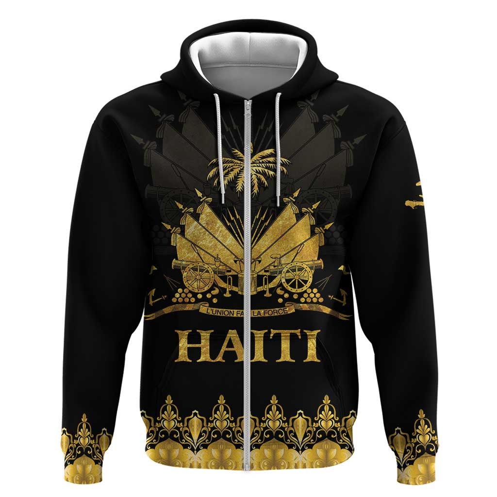 Haiti Neg Marron Gold Hoodie Lespwa pa anyen san aksyon LT01