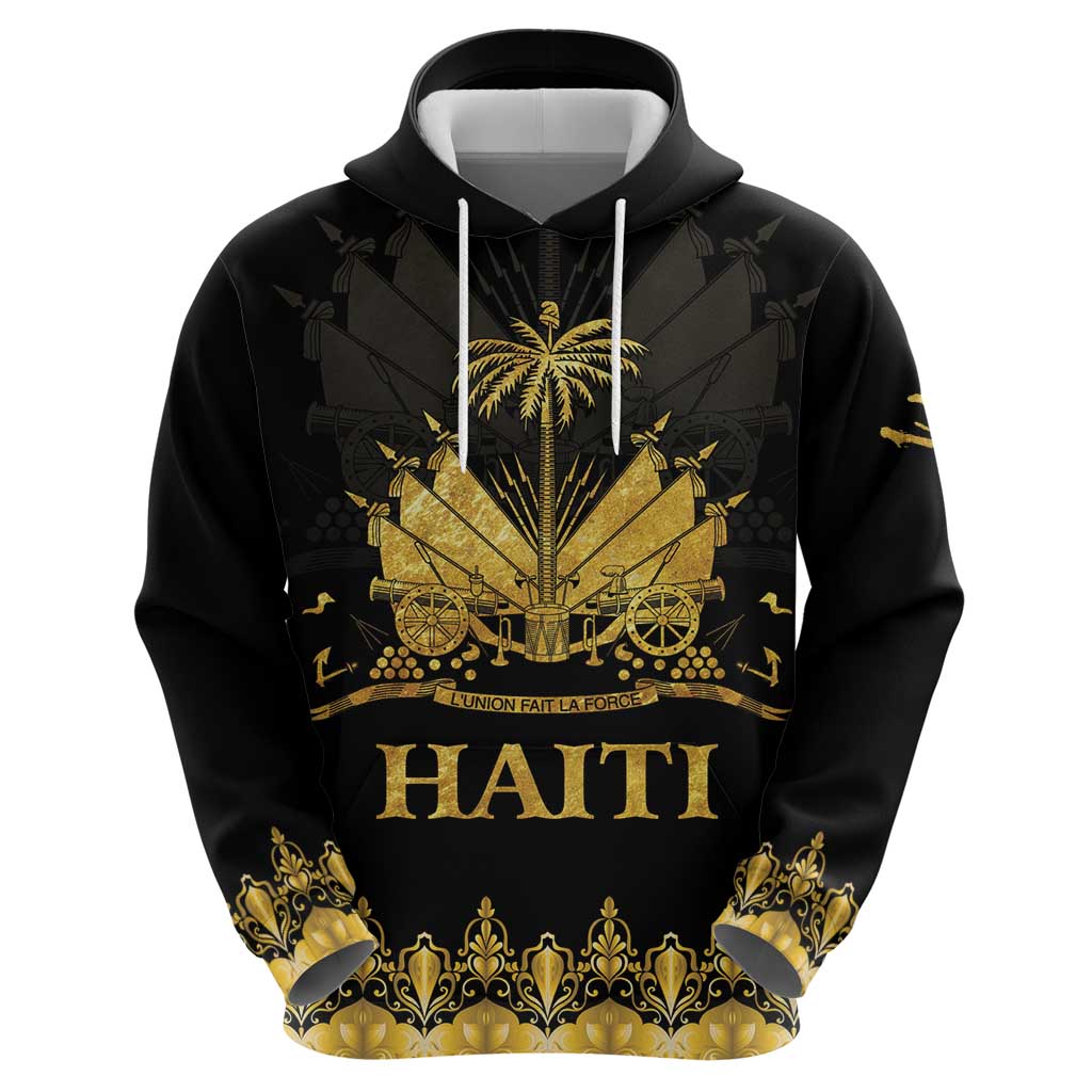 Haiti Neg Marron Gold Hoodie Lespwa pa anyen san aksyon LT01